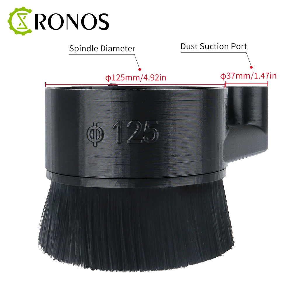 3D Druck 52mm 65mm 80mm Brush Vacuum Cleaner Engraving Machine Dust Collector Cover woodworking dust removal cover cnc machine dust cover for CNC Router Milling 775 300W 500W Spindle