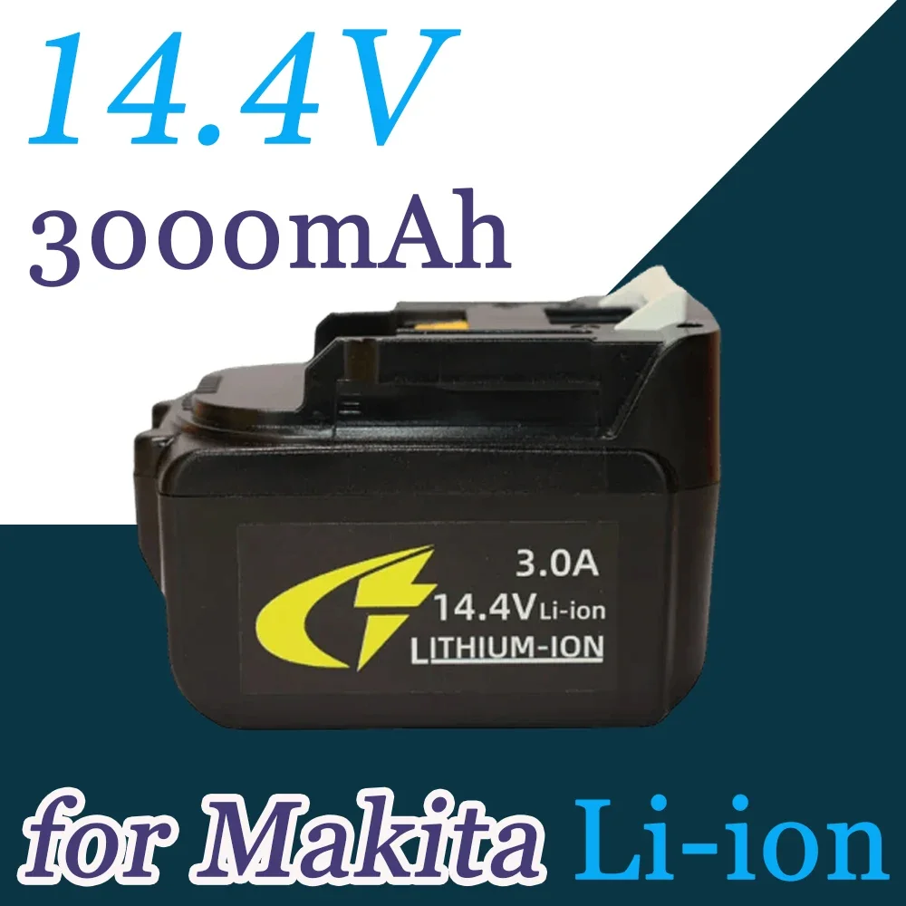 

For Makita 14.4V 3000Ah Lithium Ion Rechargeable Battery BL1430 194066-1 194065-3 Cordless Power Tools