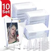 1/10Set 35Pt Strong Magnetic Card Holders Case Clear Acrylic Stands for Kpop 3inch Sports idol Photo Card Trading Display Sleeve 1