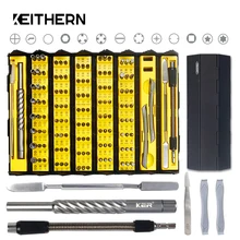 KEITHERN – jeu de tournevis 128 en 1, embouts de vis magnétiques de précision, Kit multifonctionnel pour la réparation de petits appareils électroménagers, outils à main
