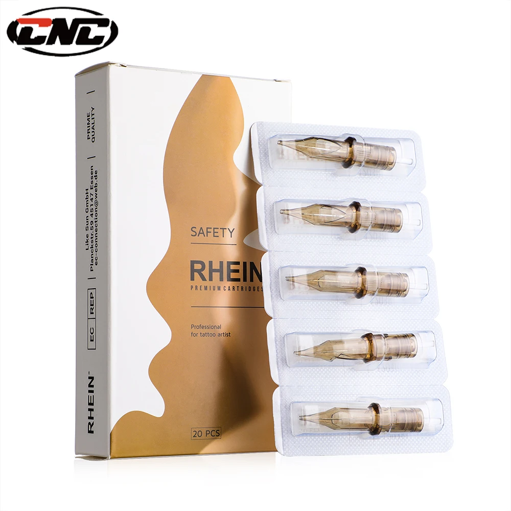 10-20 Aghi Monouso Per Tatuaggio - Cartuccia Shader, Fodera Rotonda, Misure RL RS RM M1, Marca YILONG