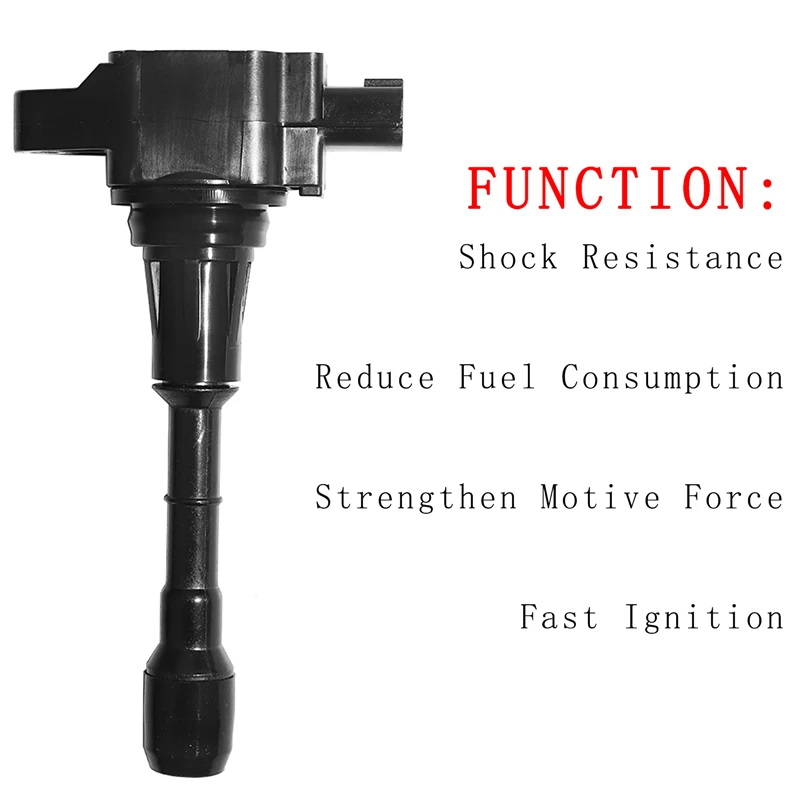 Car Ignition Coil No.22448JA12D Plastic Metal Black For INFINITI G25 2011-2012 2.5L V6 - Walmart Supplies