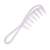 Wide Tooth Comb Ergonomic Professional Hair Detangling Comb Styling Comb Hair Brush for Barber Salon Curly Wet Wavy Thick Hair 2
