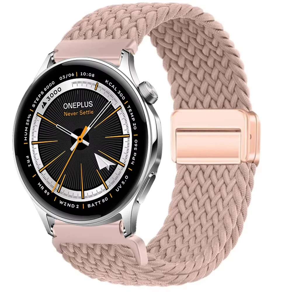Magnetic Braided Elastic Smartwatch Bracelet Strap