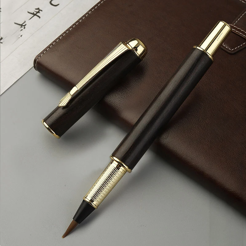 Calligraphy Brush Metal Frosted Fountain Pen style Signature Business Office School Supplies