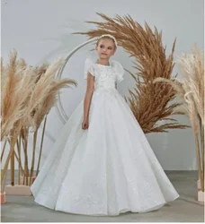 Lace Flower Girl Dresses Little Girls Kids Dress Party Pageant Gown First Communion Dress
