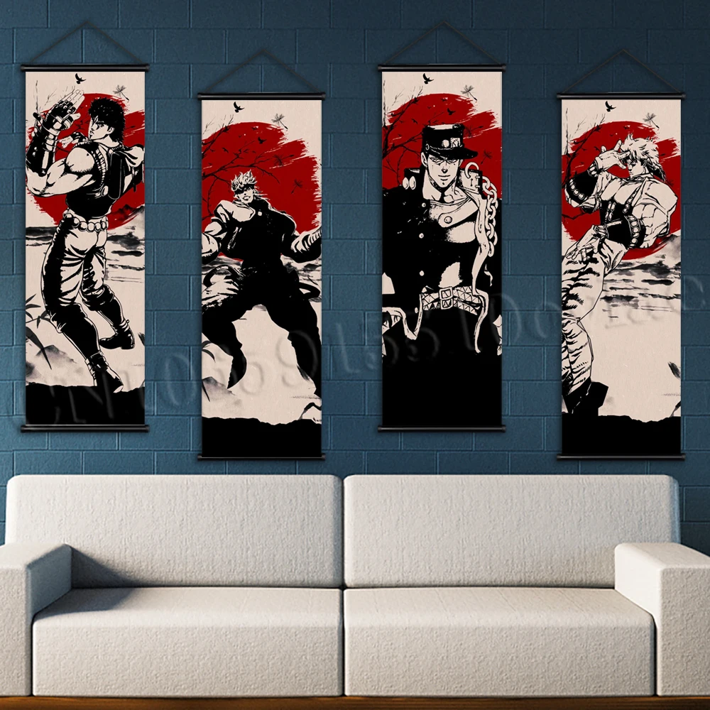 Anime Poster JOJO Kujo Jotaro HD Wall Scroll Painting Home Deocr 60x90cm