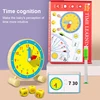 WEMMICKS Montessori Wooden Clock Toys Children Time Learning Hour Minute Second Cognition Kids Early Preschool Teaching Aids 1