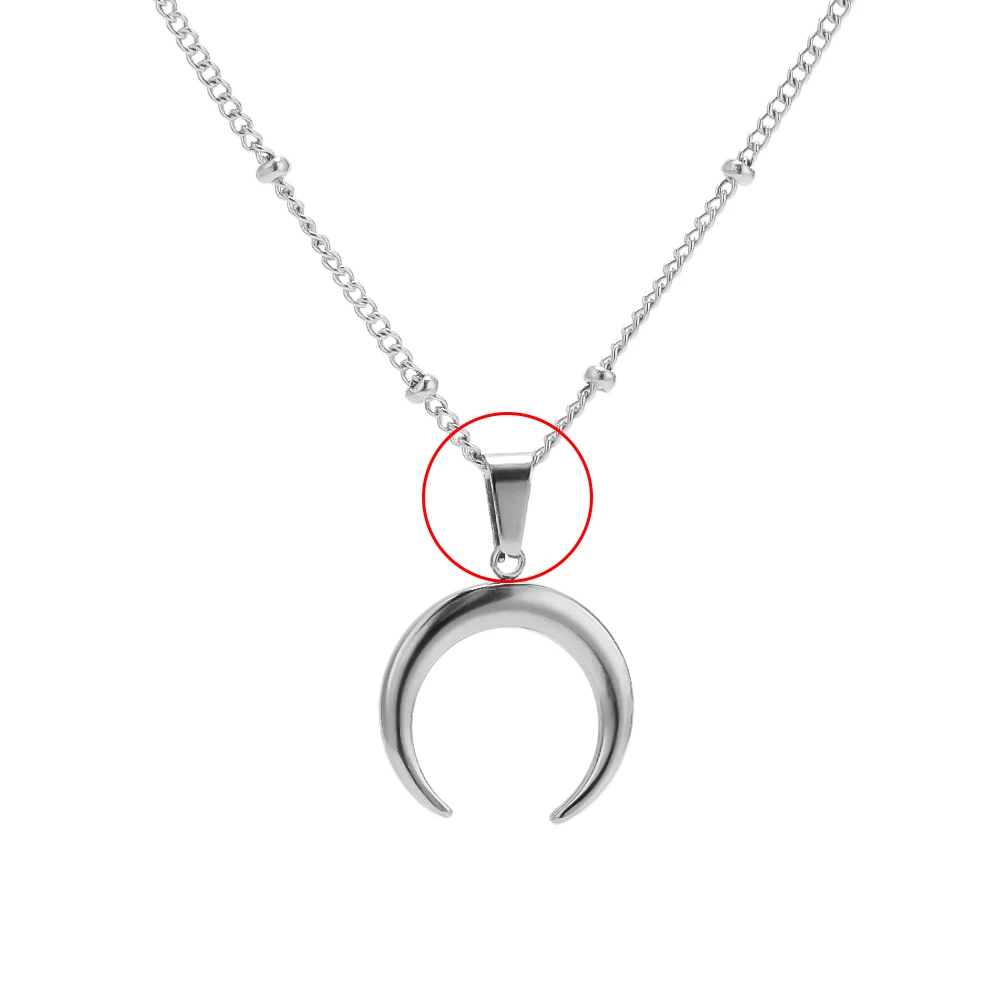 50 Stück Edelstahl-Haken, Clips, Verschlüsse, Anhänger, Schnalle, Klemmbügel, Perlen, Verbinder für DIY-Schmuckzubehör, Zubehör – Detail 9