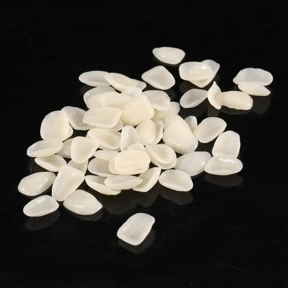 140Pc Nature Dental Teeth Impiallacciature False Temporary Tooth Crown Whitening Resin Anteriore Superiore Porcellana Materiale Dentale Igiene Orale
