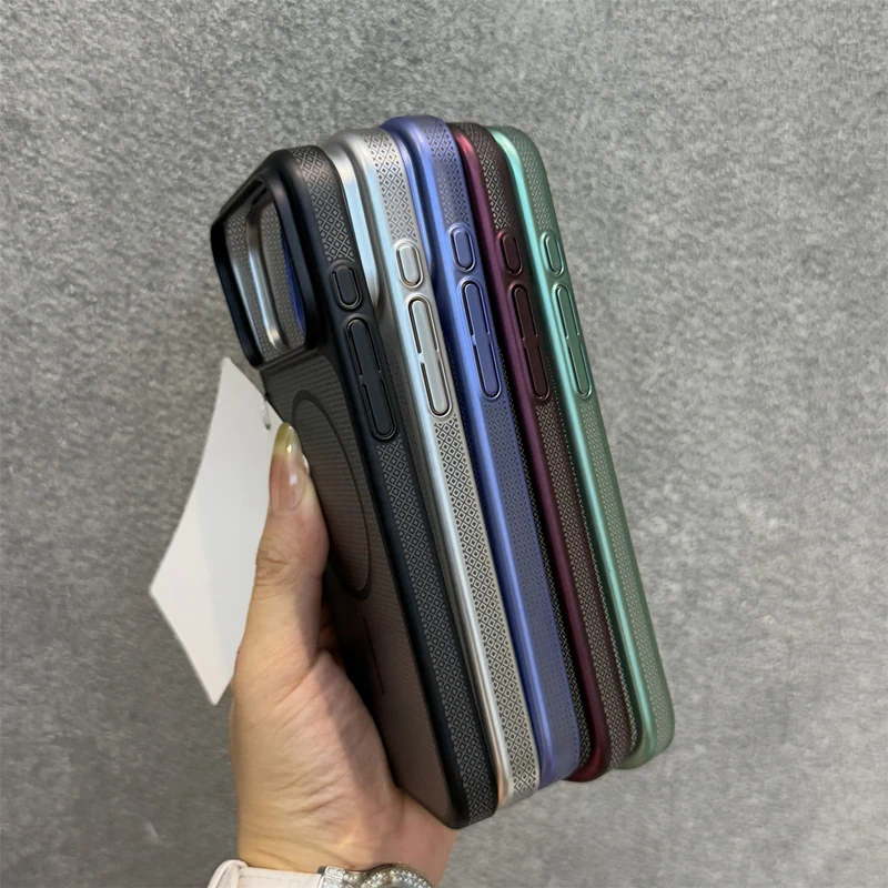 Ultrathin Magnetic Translucent Matte Phone Case with Wireless Charging Capability