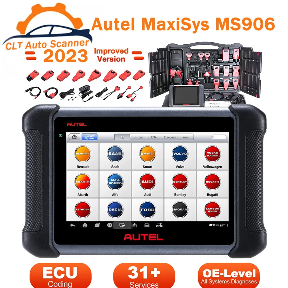 

Original Autel MaxiSys MS906 OBD2 Scanner Car Diagnostic Tool Support ECU Coding All Systems Diagnostic Active Test Free Ship