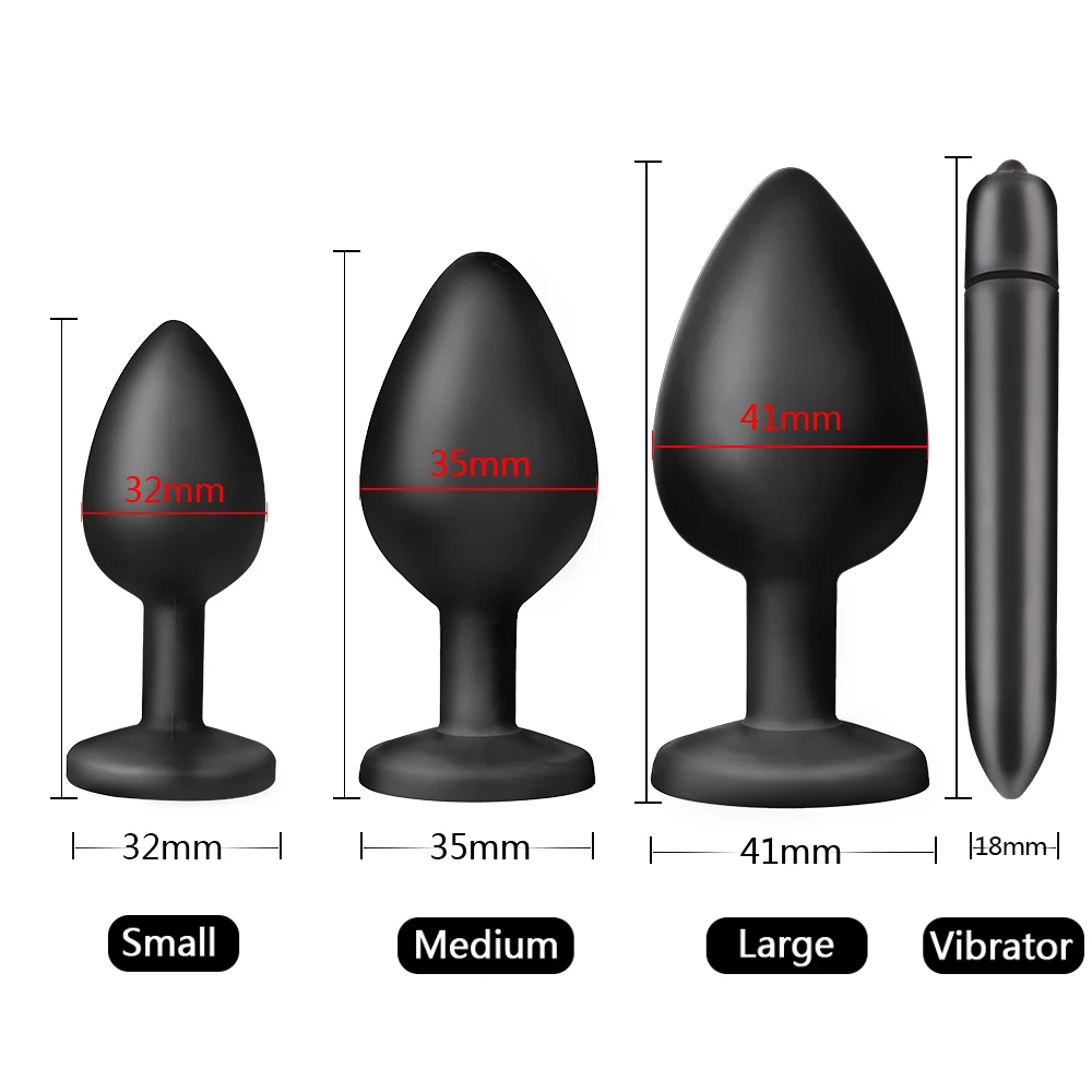 Anal-plug-set Mit Vibrator Für Prostata- Und Analstimulation_voghion.com
