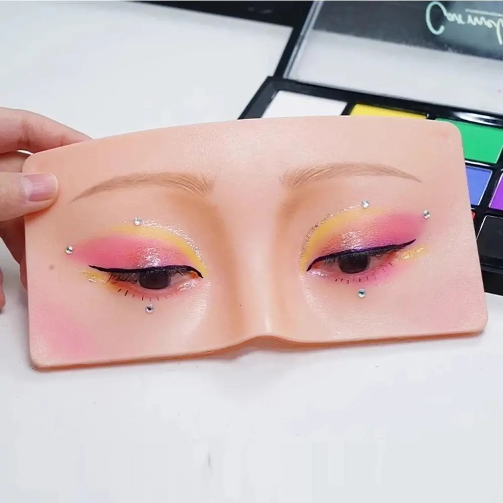 재사용 가능한 메이크업 보드 눈썹 문신 연습용 스킨 아이 메이크업 트레이닝 실리콘 연습 패드 (메이크업 뷰티 아카데미 화장품용)