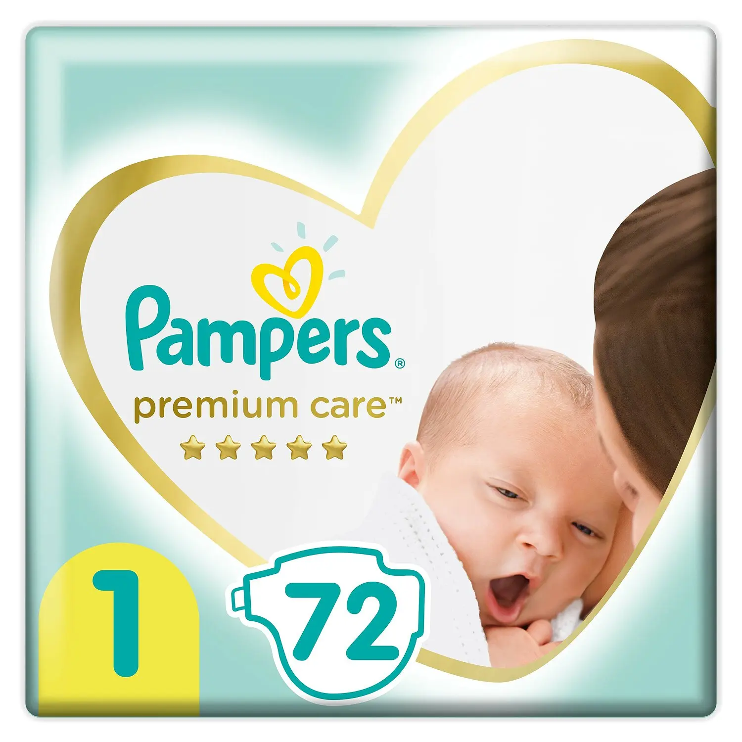 Подгузники Pampers Premium Care Newborn 1 2-5кг 72шт | Мать и ребенок