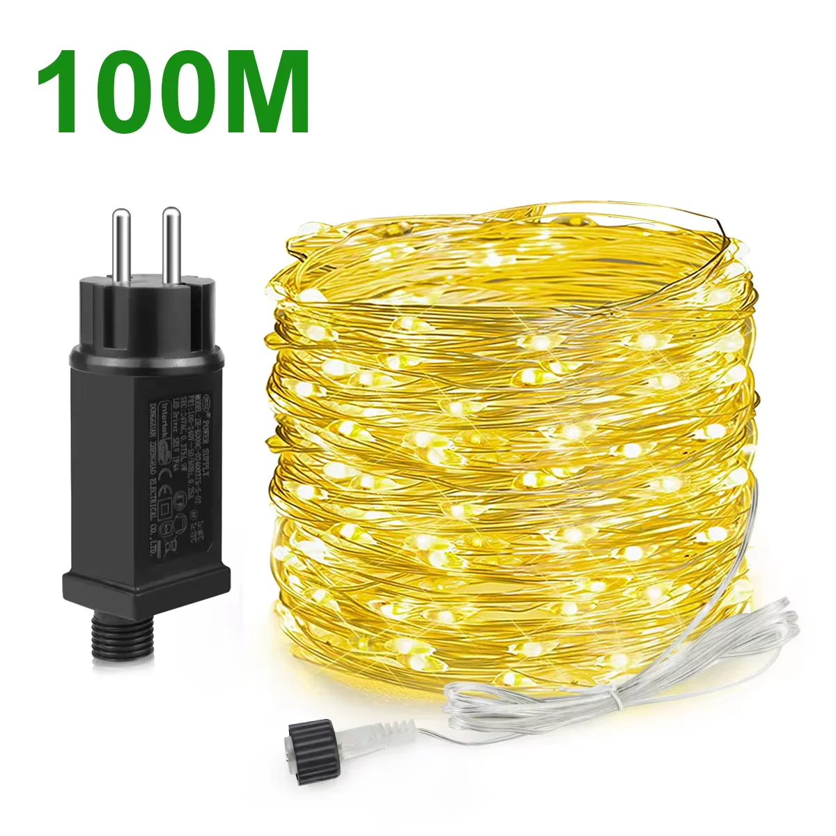 50M 100M 24V LED Weihnachten Lichter Kupfer Draht Fee Girlande String Licht Wasserdicht Für Outdoor Garten neue Jahr Party Dekoration