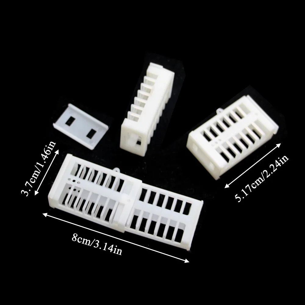 180PCS Wholesale Bee Farm Rearing Cage Imprison Introduction Virgin Queen Plastic Box Pulling Type Beekeeping Tool Supplies