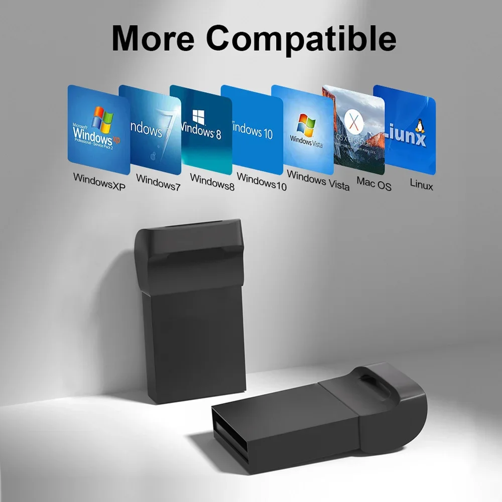 새로운 슈퍼 미니 블랙 USB 2.0 플래시 드라이브 64GB 비즈니스 메모리 스틱 32GB 16GB 펜드라이브 고속 방수 휴대용 8GB U 디스크