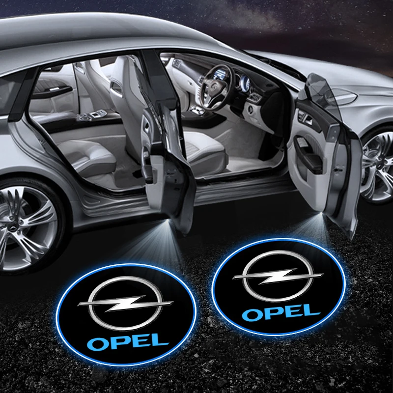 Car Door Welcome Light Car Door Welcome Light Car Projector LED Badge For Opel Ampera Corsa Astra Crossland Crossland-X Mokka Cascada Monza