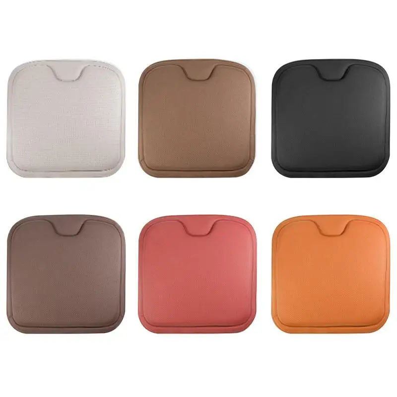 

Car Seat Cushion Pad Breathable Faux Leather Winter Warm Seats Cushion Protector Non Slip Silicone Design Auto For All Seasons
