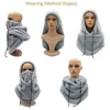 High Quality Arctic Velvet Sherpa Hood Ski Mask Adjustable 3 in 1 Warm Hood Warm Tool Thicken Neck Warm Hooded Men Women 6