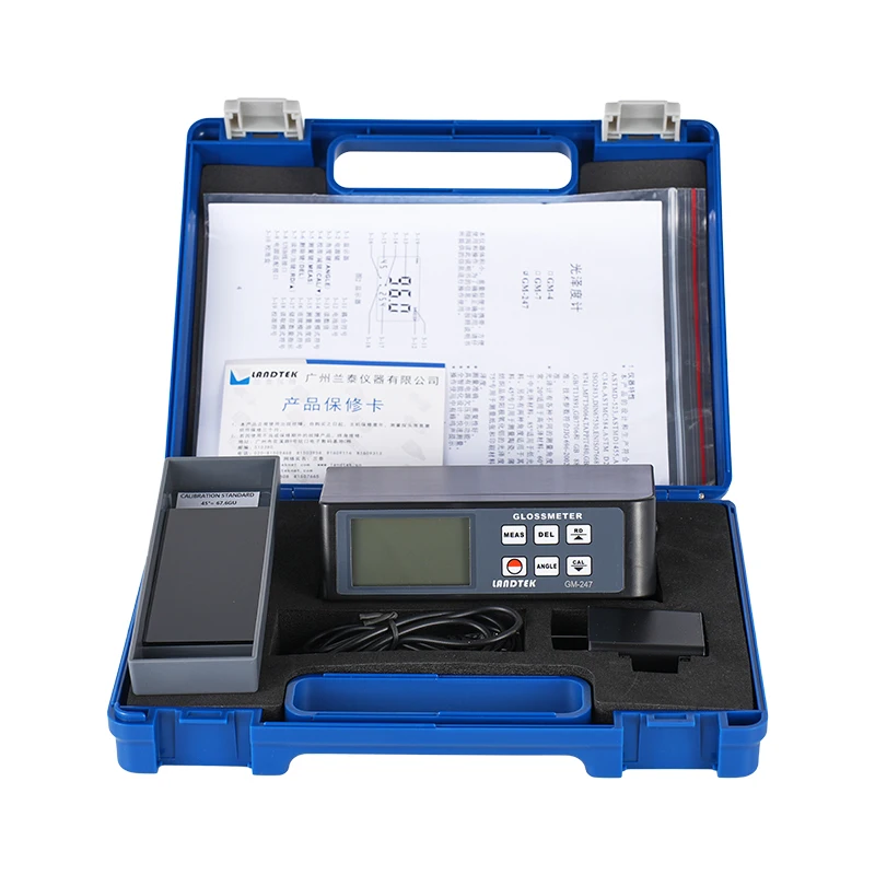Gloss Meter GM-247 Angle 20°45°75° Gloss meter 0.1GU ~ 200GU Stone ceramic paper printing material surface brightness meter 5