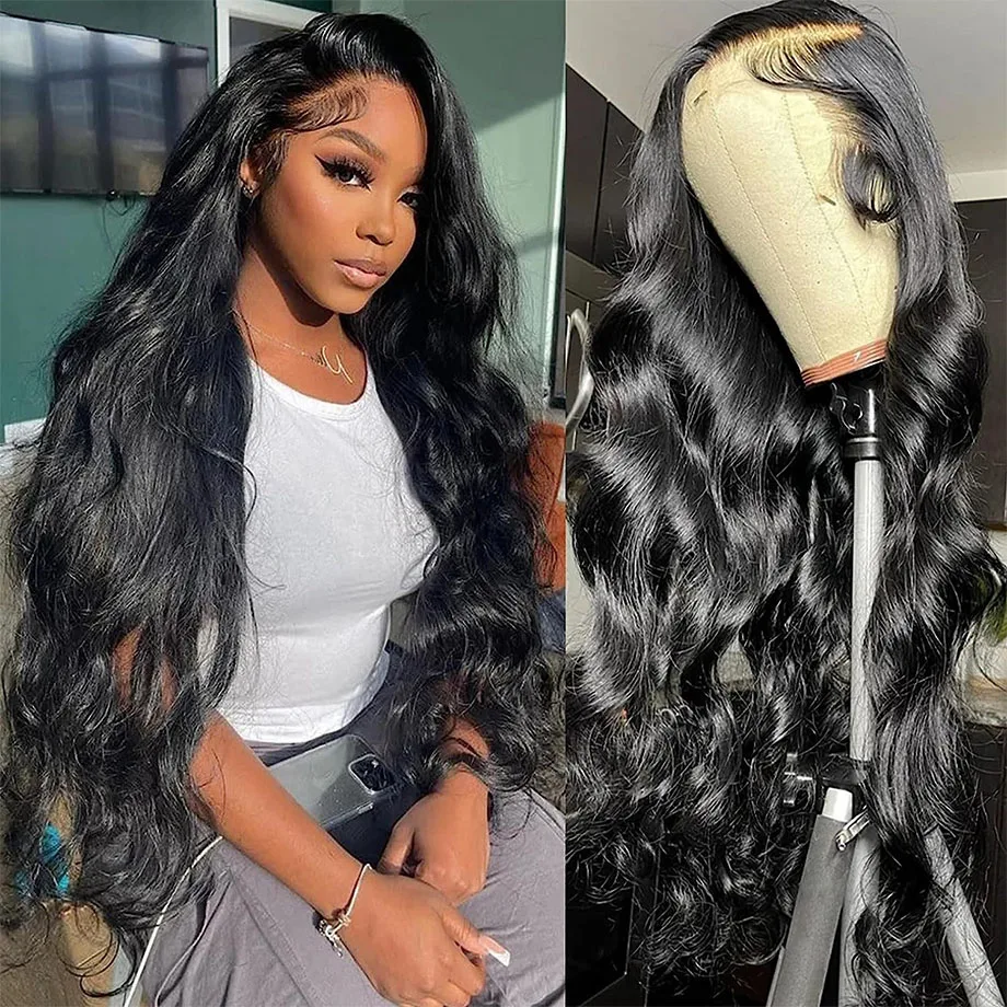 

13x4 HD Transparent Body Wave Lace Frontal Wig Brazilian 13x6 Water Wave Ready To Wear 5x5 Lace Closure Glueless Wig For Women