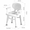 Stability Bath Cushion, AntiTip Chair Pad, Efficient Drainage, Secure Shower Pad, NonSlip Bath Cushion    Bathing Safety 6