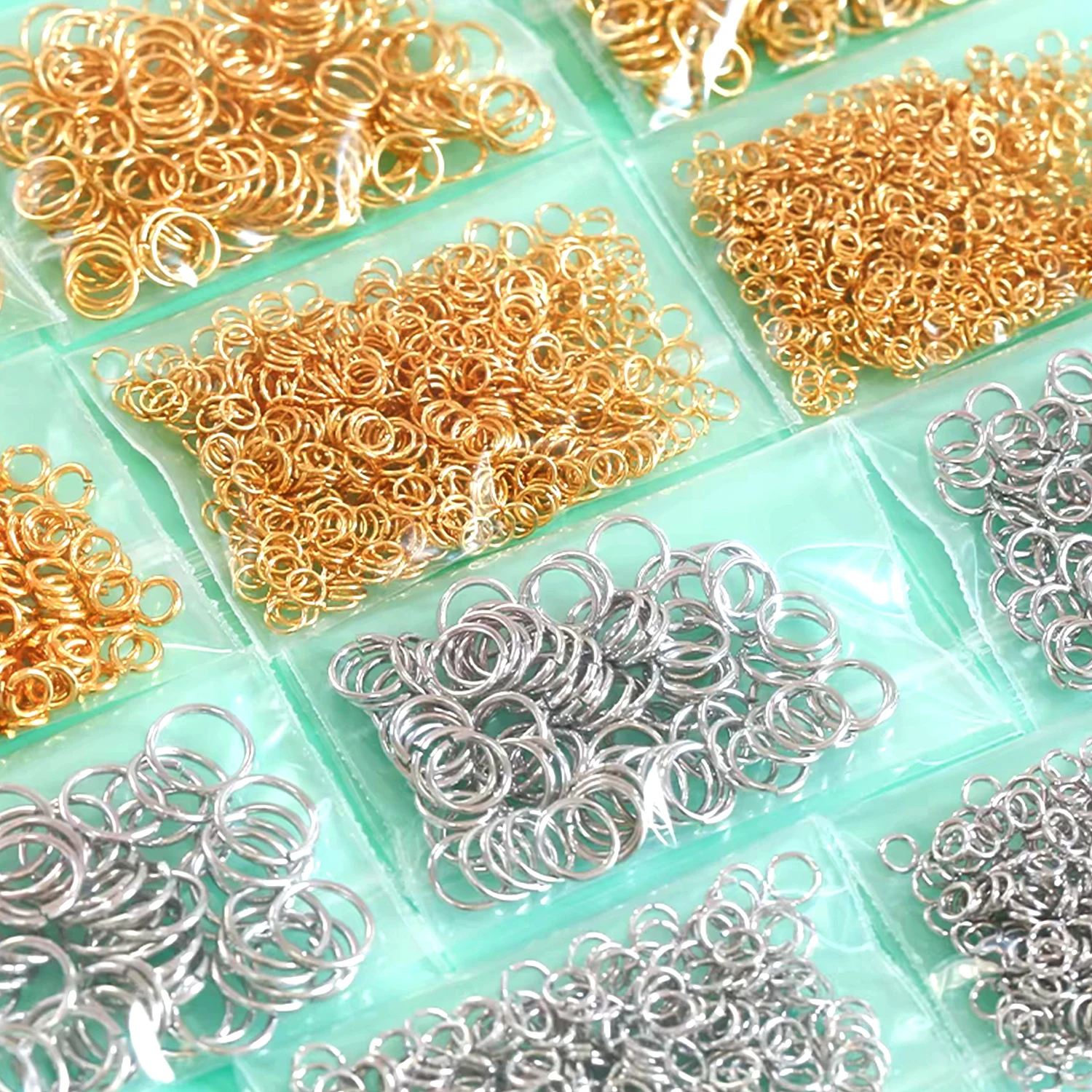 3-12mm Gold Silber Kupferfarbene Spaltringe Verbinder Schleifen Offene Biegeringe Metall Für Diy Schmuckherstellung Zubehör