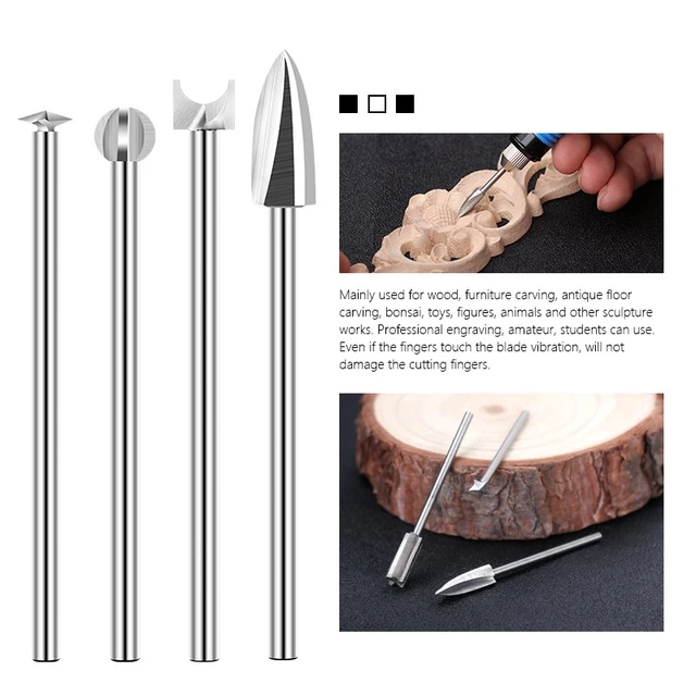 Wood Carving Bits Rotary Tool  Dremel Tool Wood Carving Bits - Woodworking  Drill Bit - Aliexpress