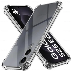 Anti - Yellowing Clear Crystal TPU Soft Cover with Airbag Shockproof Design - Samsung S25 Edge (Transparent)