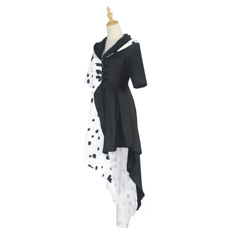 Evil Madame Cruella De Vil Costume Cosplay