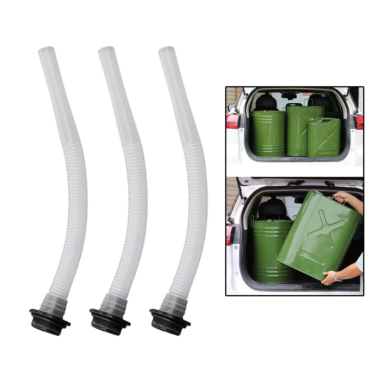 3Pcs Fuel Tanks Nozzle Motorcycle Parts Vehicle Equipment Petrol Can Flexible Tube Oil Container Pipe