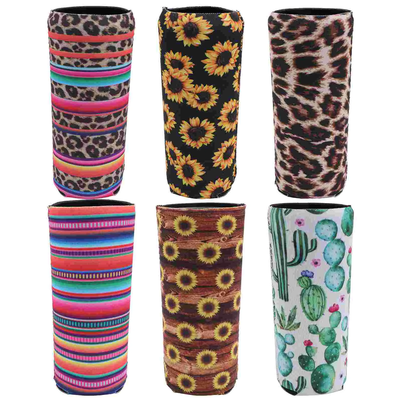 

6 Pcs Beer Set Bar Supply Ring-pull Can Cover Beverage Sleeves Insulator Holder Insulators Insulated for Cans