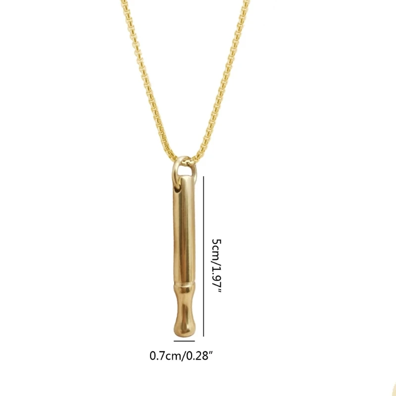 Breathing Exercises Choker Necklace Anxiety Relief Clavicle Chain Jewelry Gift Dropshipping 5
