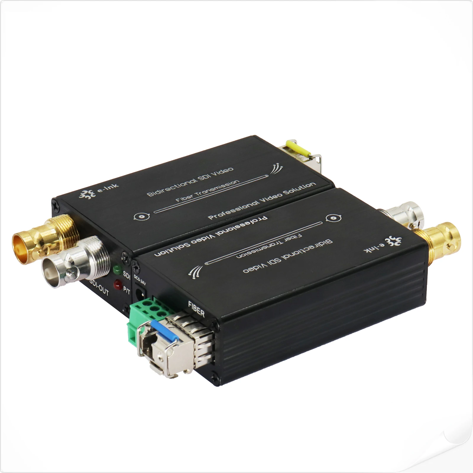 

Mini Bidirectional HD/3G-SDI Fiber Extender SDI Over Fiber Converter Broadcast Level Fiber Transceiver Single Mode 20km