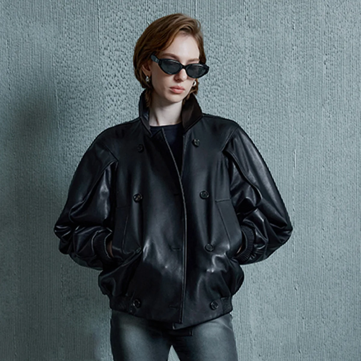 

2023 Autumn/Winter New Sheepskin Coat Women's Casual Leather Jacket F