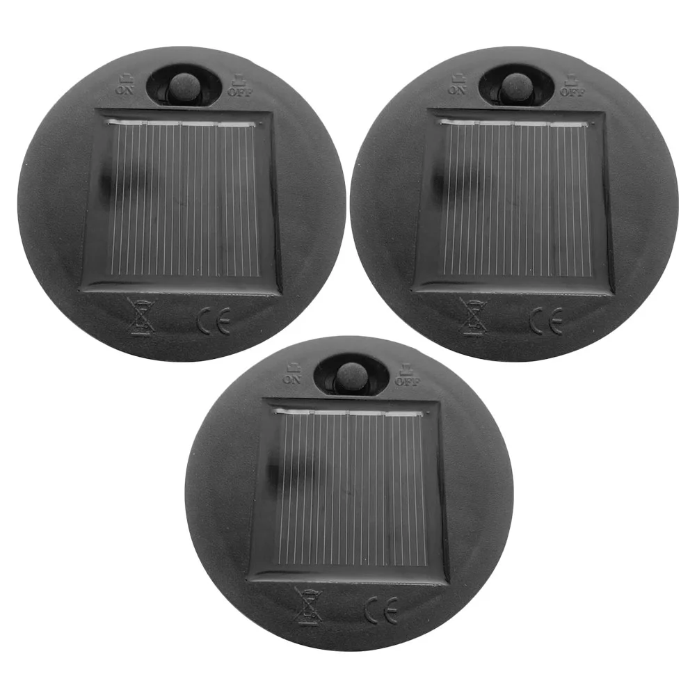 

3 Pcs Solar Lantern Tops for Lanterns Light Wrought Iron Replacement Panel Panels