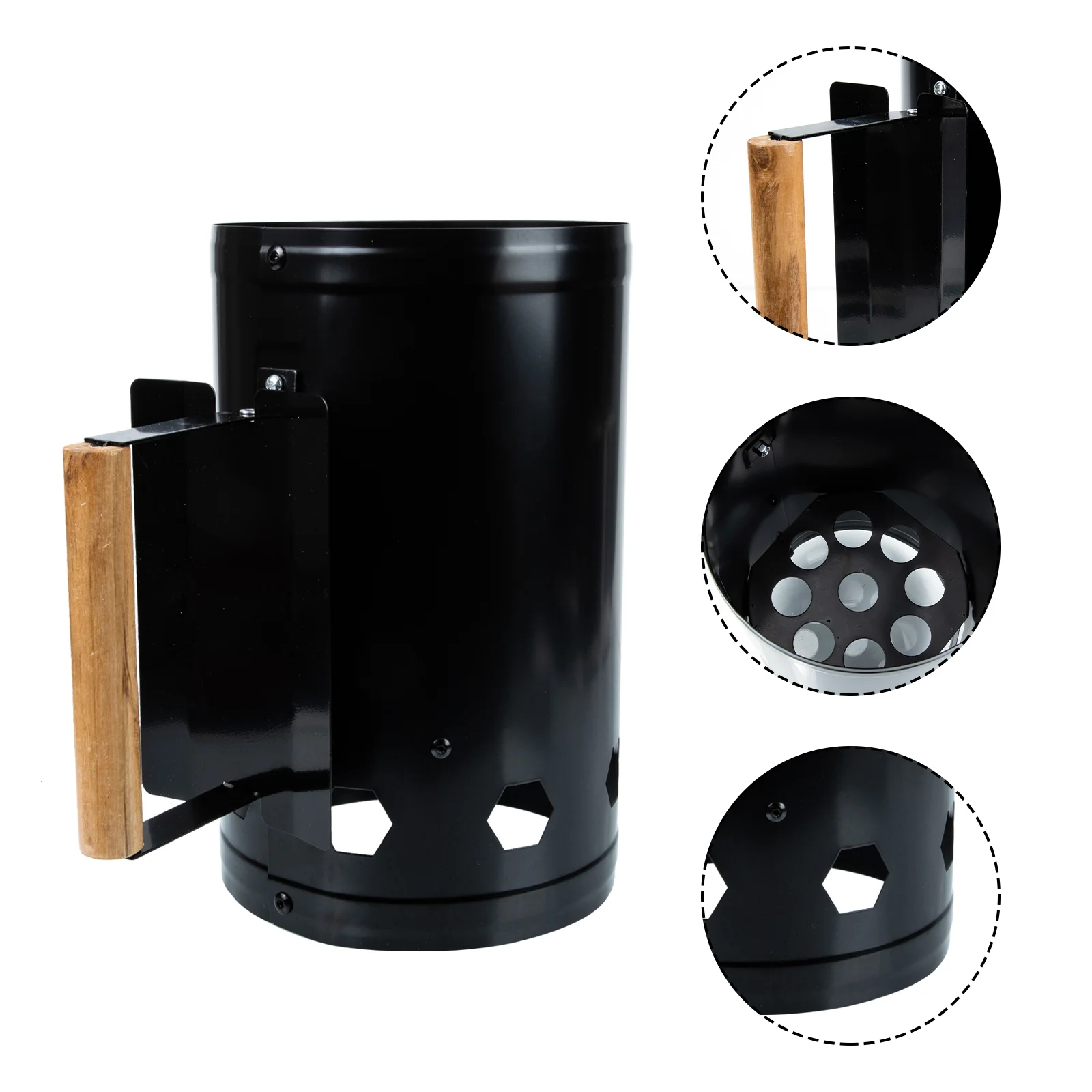 

Starter Chimney Charcoal Bbq Grill Fire Briquette Barbecue Tool Lighter Can Ignition Coal Outdoor Barrel Canister Briquettes