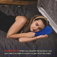 Microbead Neck Pillow Soft Cushion Comfortable Support Smooth Cool Touch Fabric for Adults Back Sleeping Sofa Bed Travel Home 2