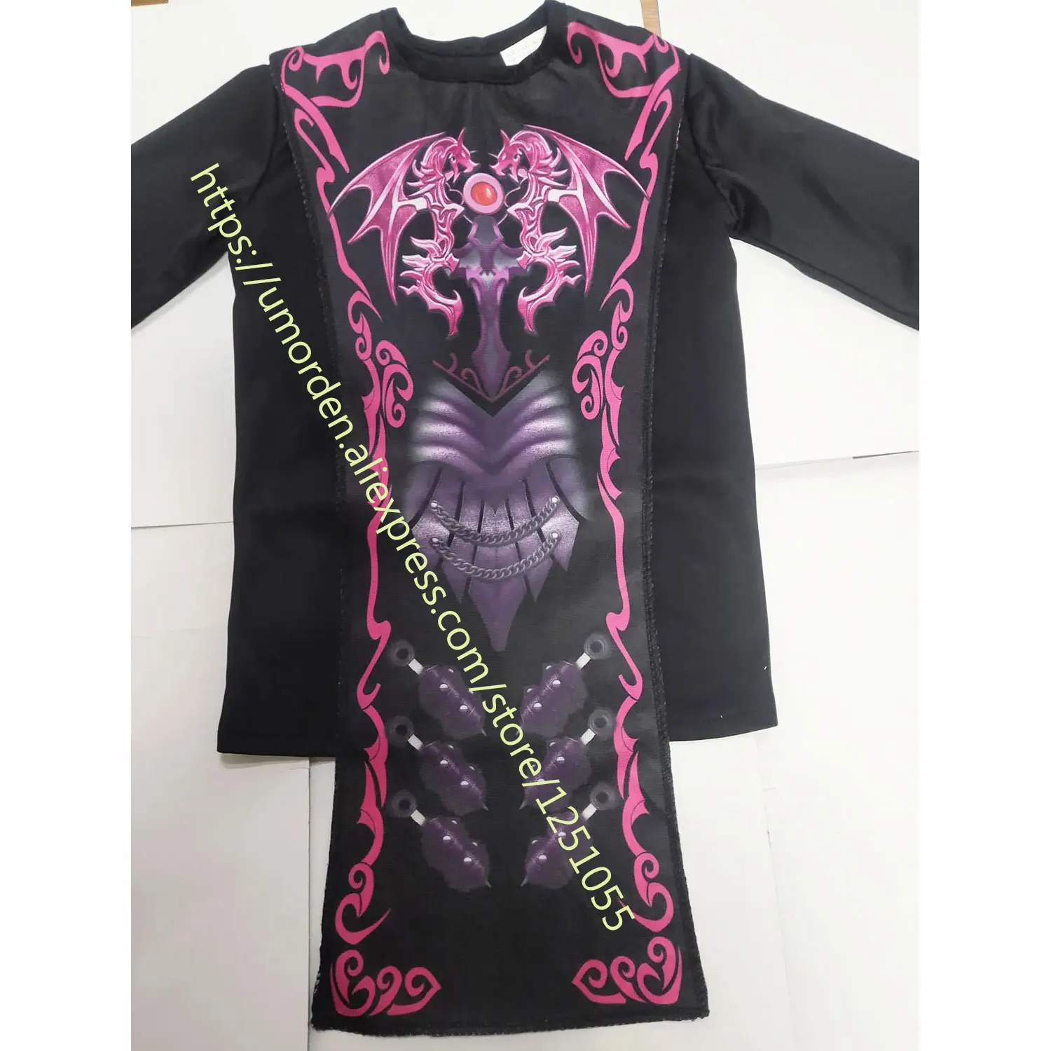 Umorden Pink Dragon Ninja Girl Costume for Child Kids 4-6Y 6-8Y 8-10Y Purim Halloween Costumes Fantasia Fancy Dress