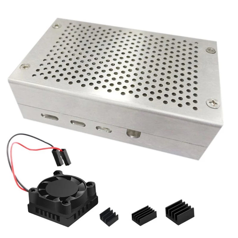 Raspberry Pi Aluminum Shell Case with Mesh Heat Dissipation