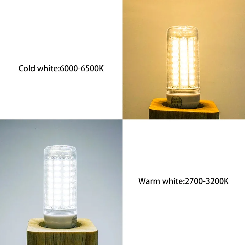LED Bulb E27 E14 SMD 5730 220V Corn Light 24 36 56 72 LEDs Energy Saving Lamp Chandelier Home Lighting