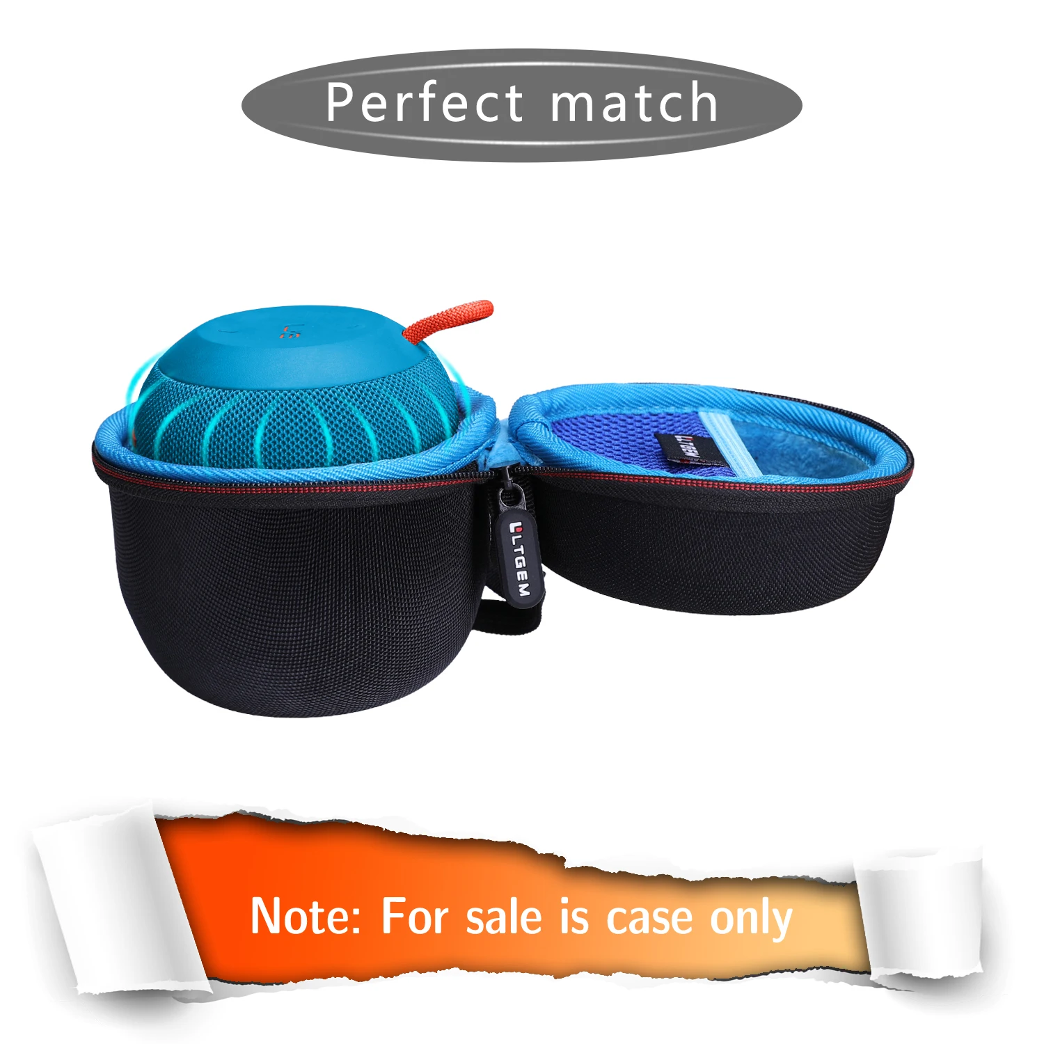 Ultimate Ears WONDERBOOM 4 / Play / 3/2 휴대용 방수 스피커와 호환되는 LTGEM 케이스, 블랙