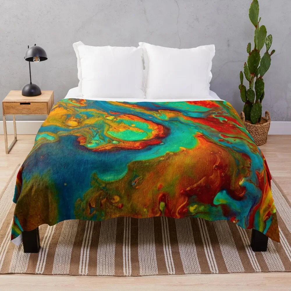 

Декоративное плюшевое одеяло для диванов, патина