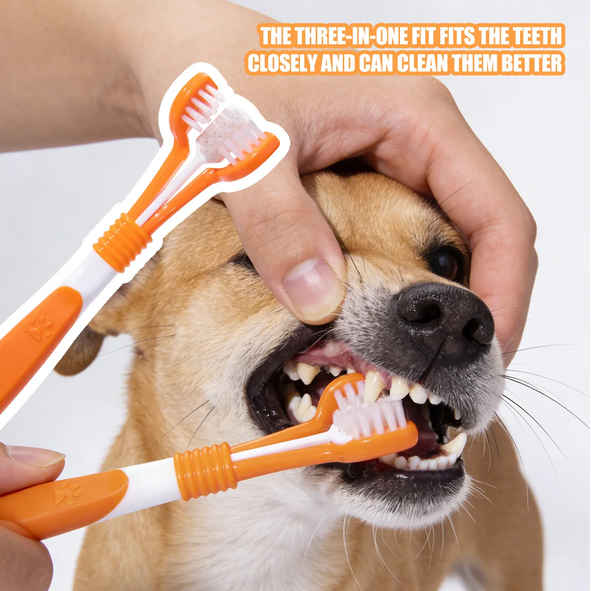 Pet Dental Cleaning Toothbrush 3-Sided 1
