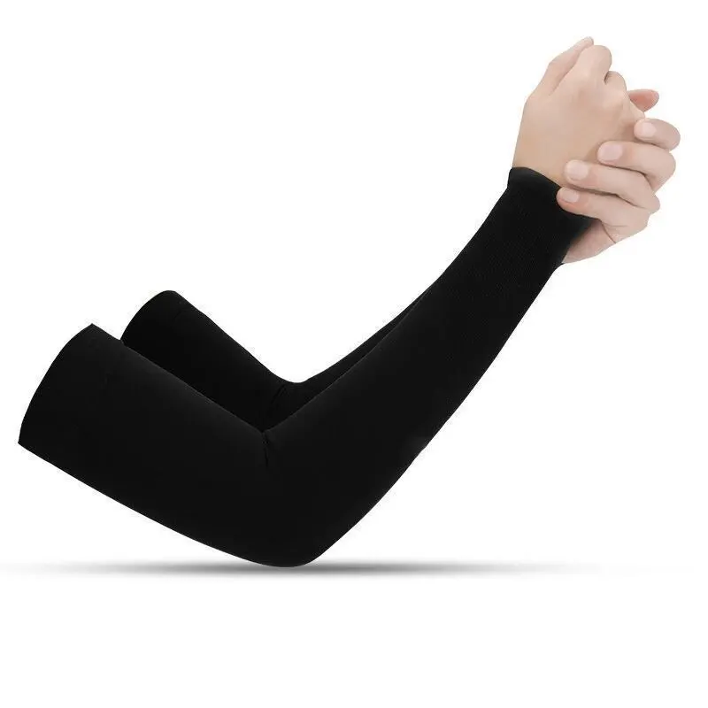 Unisex Arm Sleeves for Men Women Breathable Sweat-absorbing Sleeves Sports Sleeves UV Sun Protection Arm Cover Ice Silk Sleeves