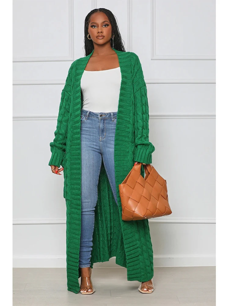 

Women Autumn Winter Solid Loose Cardigan Elegant Casual Fashion Office Lady Streetwear V Neck Long Sleeve Sweet Cardigan 2023