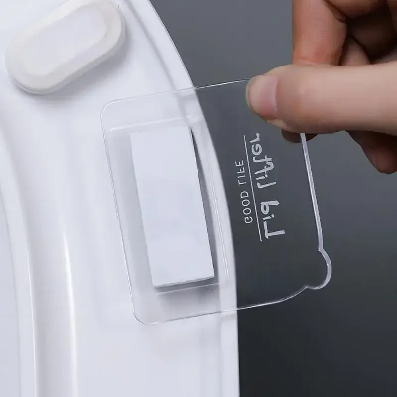 

Portable Adhesive Nordic Transparent Toilet Seat Lifter Device Toilet Lifting Handle Avoid Touching WC Accessories