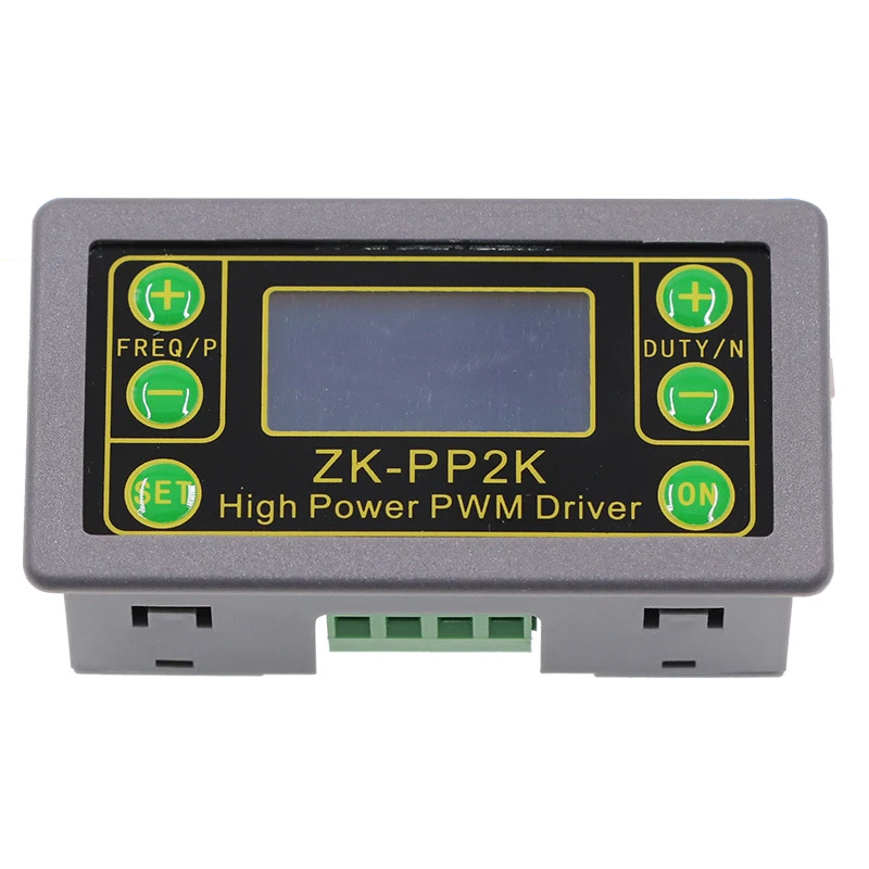 Adjustable PWM Pulse Frequency Duty Cycle Module with LCD Display